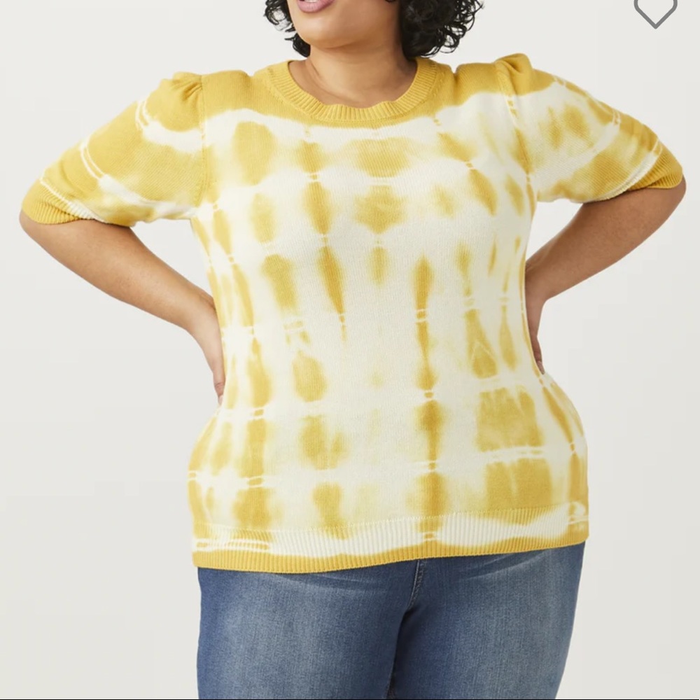 🌻hp🌻 NWT ✨ Dia&Co - Meri Skye Tie Dye Sweater // Plus Size 2X